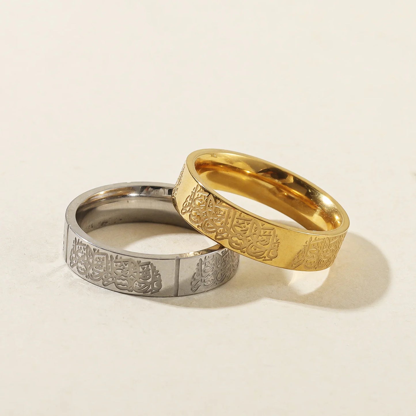 Arabic Calligraphy Ring - Gold/ Silver